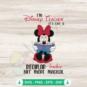 Magical Disney Teacher SVG file for cricut and cutting machine