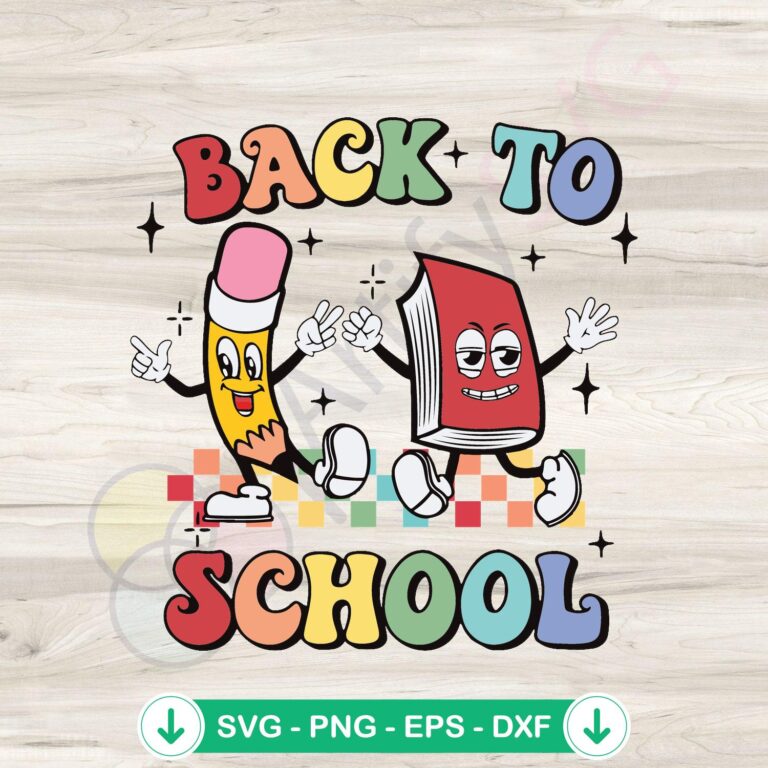 Retro Back To School Kids Boys And Girls First Day Of School SVG Files - Cricut 2 Retro Back To School SVG file for kids, cricut svg cutting file