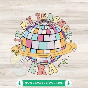 Retro Groovy Disco Ball SVG file for Cricut cutting