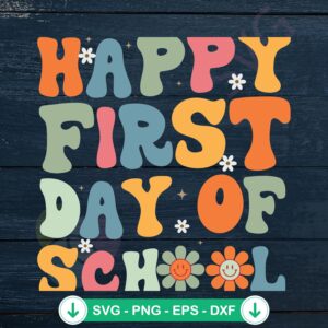 Retro Teacher Back to School SVG file for Cricut cutting machine