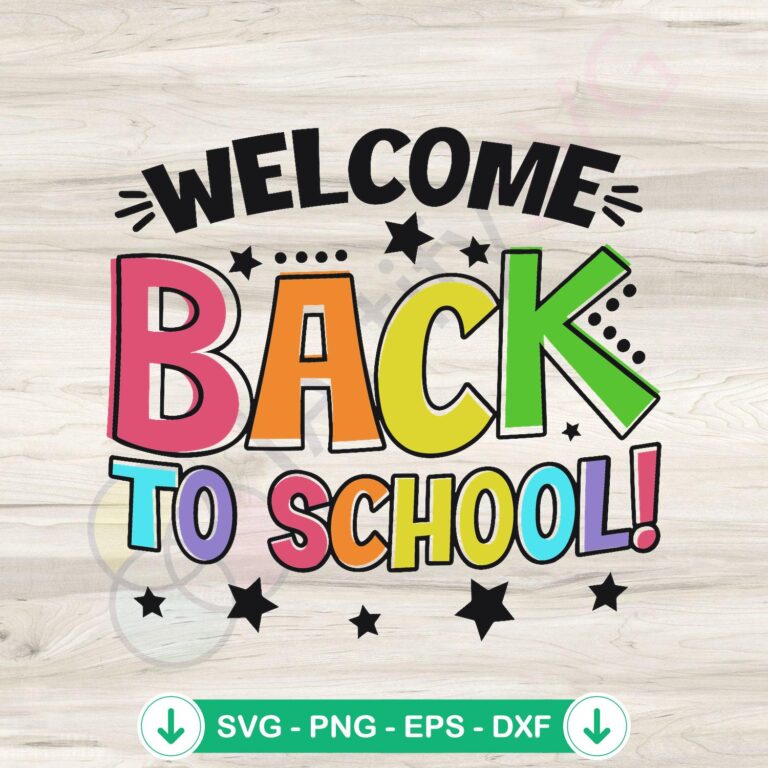 Cute Back to School Kids SVG file for cricut and DIY crafts