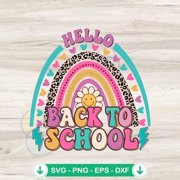 Hello Back To School SVG - 1st Day Of School Files for Cricut 2 Hello Back To School SVG file for Cricut cut file