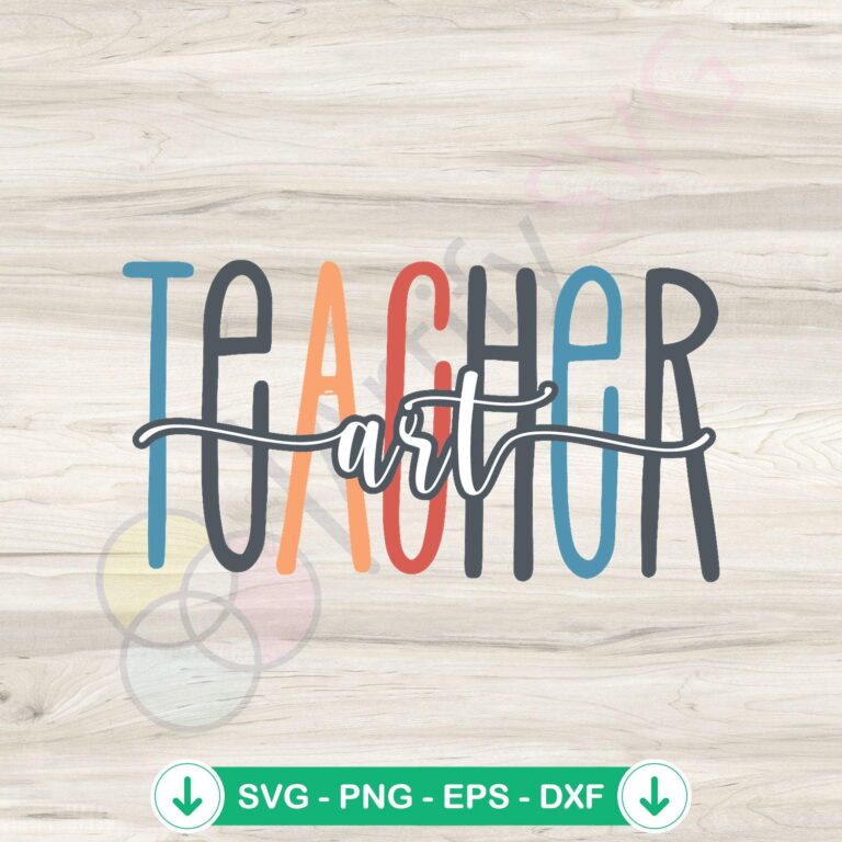 Art Teacher Lover Back To School SVG Digital Download - SVG Art Teacher Design 2 Art Teacher Lover Back To School SVG file, cricut svg cut file