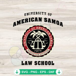 American Samoa Law School SVG file for cutting machine
