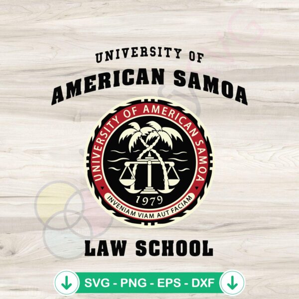 American Samoa Law School SVG file for cutting machine