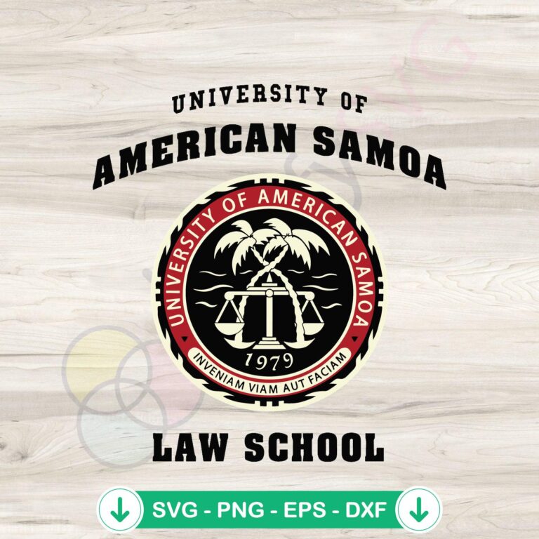University Of American Samoa Law School SVG Cutting Files - Legal Clipart & Designs 2 American Samoa Law School SVG file for cutting machine