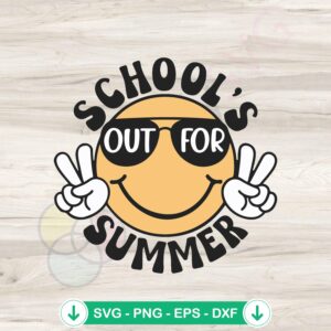 School's Out for Summer SVG file, cricut svg cutting file