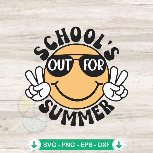 School's Out for Summer SVG file, cricut svg cutting file