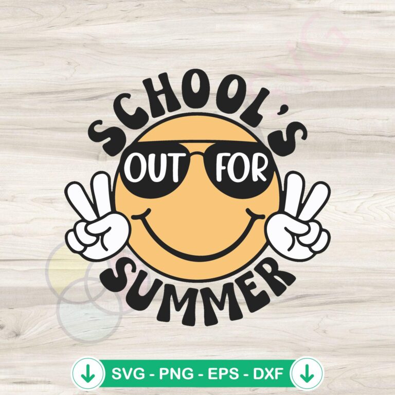 School's Out for Summer SVG file, cricut svg cutting file