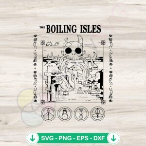 Boiling Isles Owl House Hexside School svg file for Cricut