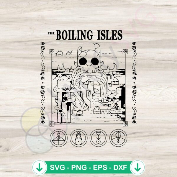 Boiling Isles Owl House Hexside School svg file for Cricut