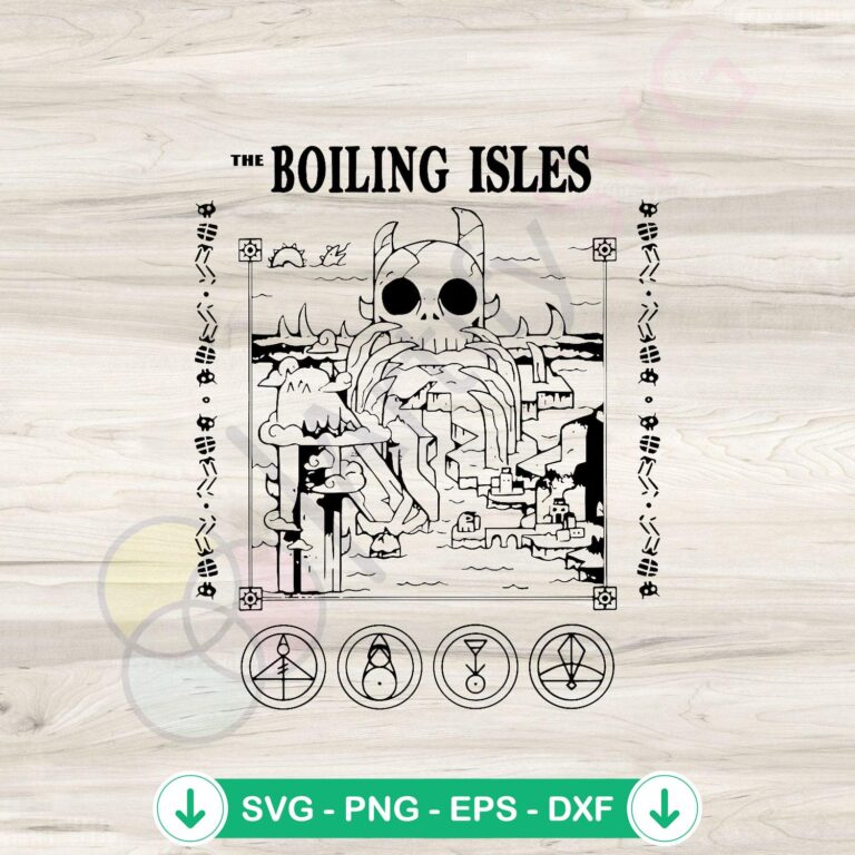 Boiling Isles Owl House Hexside School SVG | Instant Download 2 Boiling Isles Owl House Hexside School svg file for Cricut