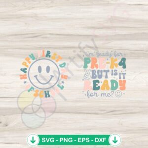 Pre K4 Readiness SVG file for Cricut and cutting file