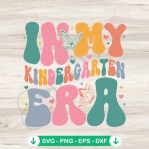 Cute Kindergarten Era SVG file for Cricut cutting machine