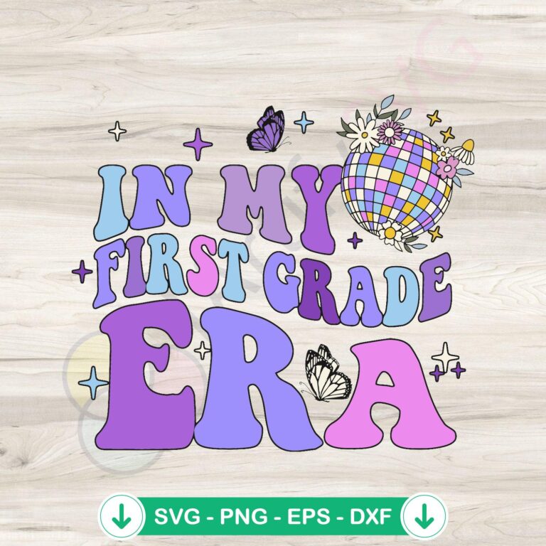 First Grade Era Elementary School SVG Files for Cricut - Back to School Bundle 2 First Grade Era SVG file for Cricut, back to school cut file