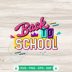 Back to School SVG file for student crafts, cutting file