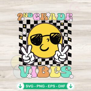 2nd Grade Back To School SVG file for Cricut cutting machine