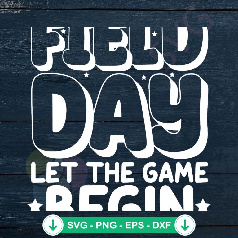 Retro Field Day SVG Instant Download - Let The Game Begin 2 Retro Field Day SVG file for Cricut cutting machine