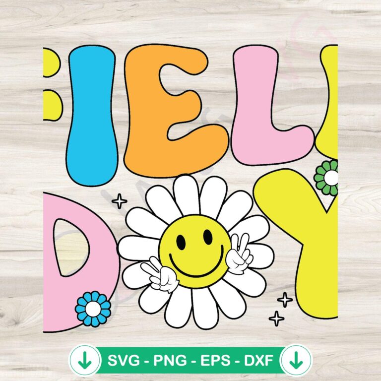 Floral Field Day School Activities SVG Instant Download - Fun Educational Resources 2 Floral Field Day School Activities SVG file for cricut cutting machine