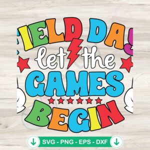 Field Day Games SVG file for outdoor activities and crafts