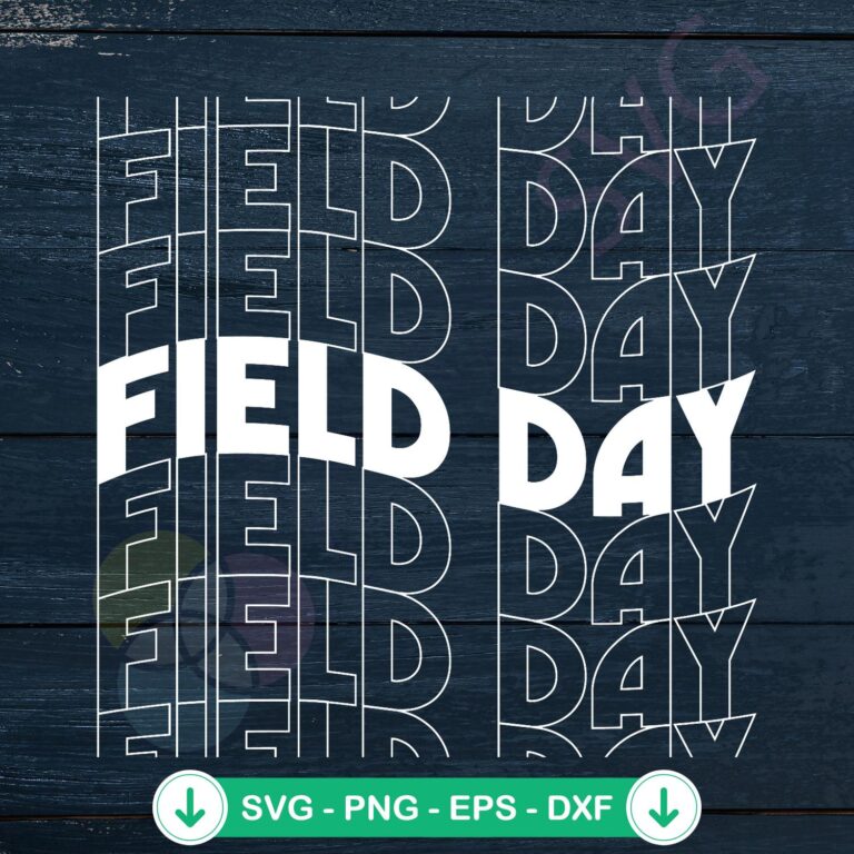 Retro Field Day Teacher Life SVG Clipart: Fun Vintage Graphics Pack for Educators 2 Retro Field Day Teacher Life SVG file for DIY projects, cricut svg cutting file