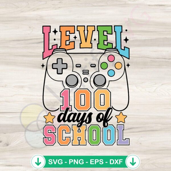 100 Days of School Game Controllers SVG file for cricut