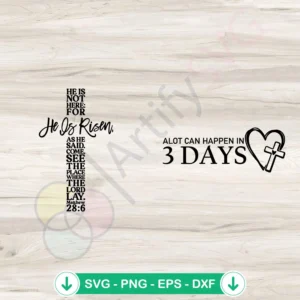 Alot Can Happen In 3 Days svg file for Cricut, cutting file