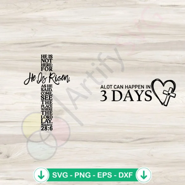 Alot Can Happen In 3 Days svg file for Cricut, cutting file