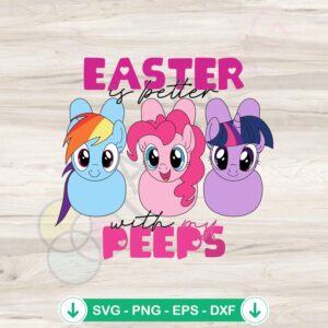 Cute Unicorn Easter Peeps SVG file for Cricut, cutting file