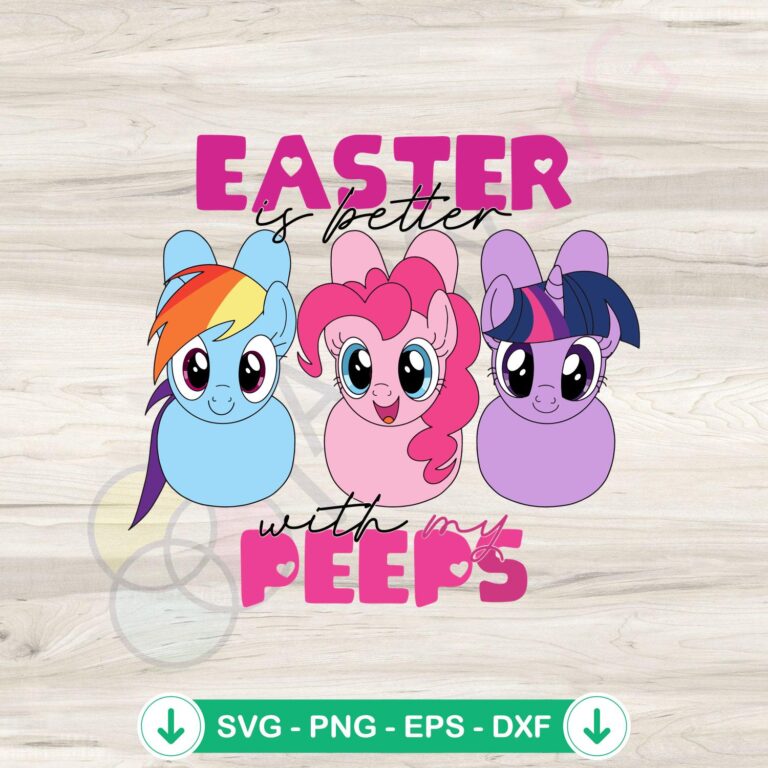 Cute Unicorn Easter Peeps SVG Files for Cricut - Easter Is Better With My Peeps 2 Cute Unicorn Easter Peeps SVG file for Cricut, cutting file