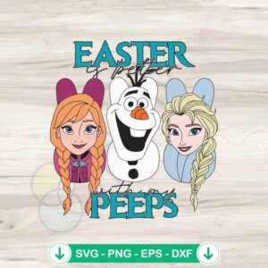 Easter Peeps SVG file for Cricut, cutting file for crafts