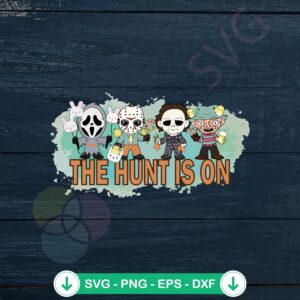 Easter Egg Hunting Season svg file for cricut cutting machine