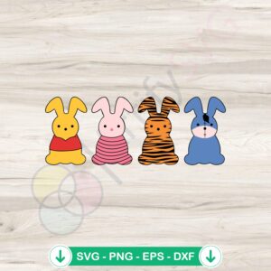 Easter Peeps Winnie the Pooh SVG file for cutting machines