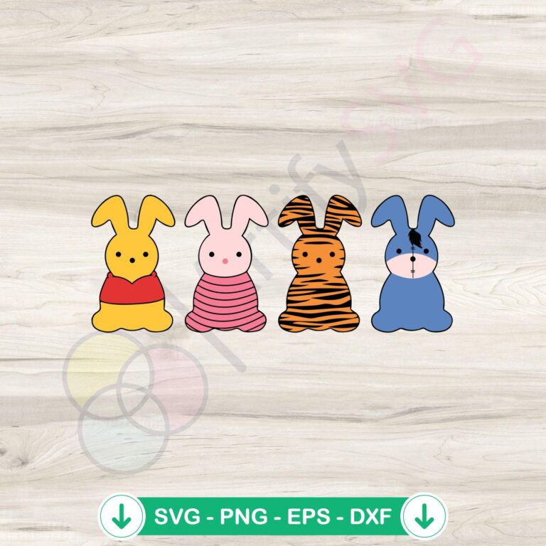 Easter Peeps Winnie the Pooh SVG file for cutting machines