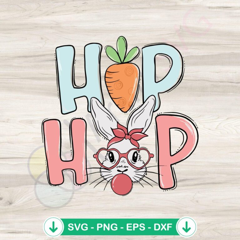 Hip Hop Easter Bunny svg file for cutting machine