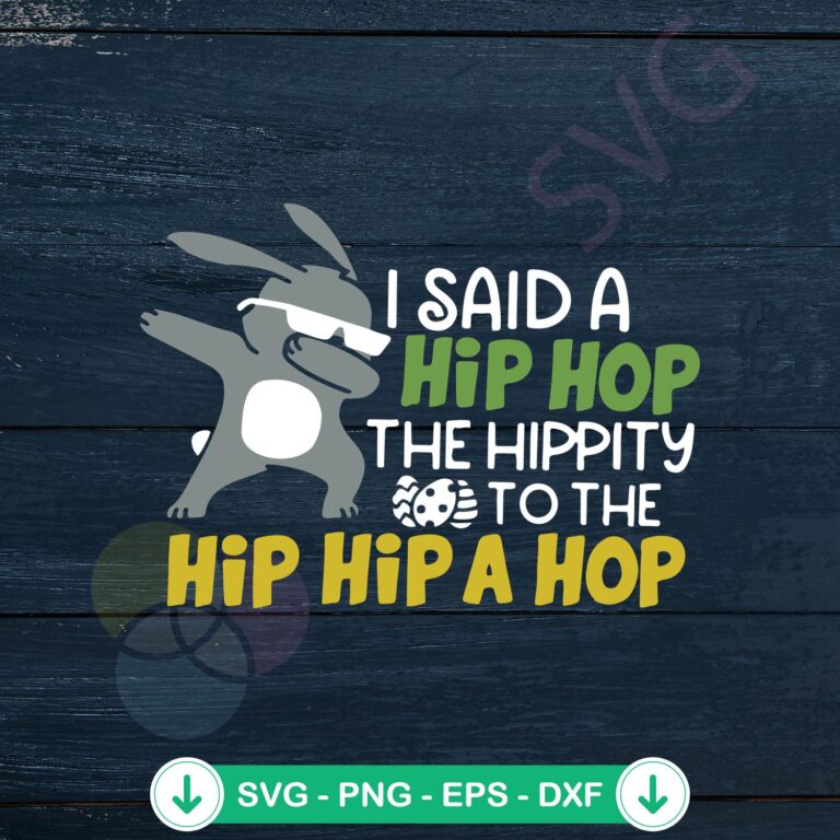 Funny Dab Bunny SVG file for Easter, cricut svg cutting file