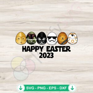 Star Wars Easter 2023 svg file for cutting machine