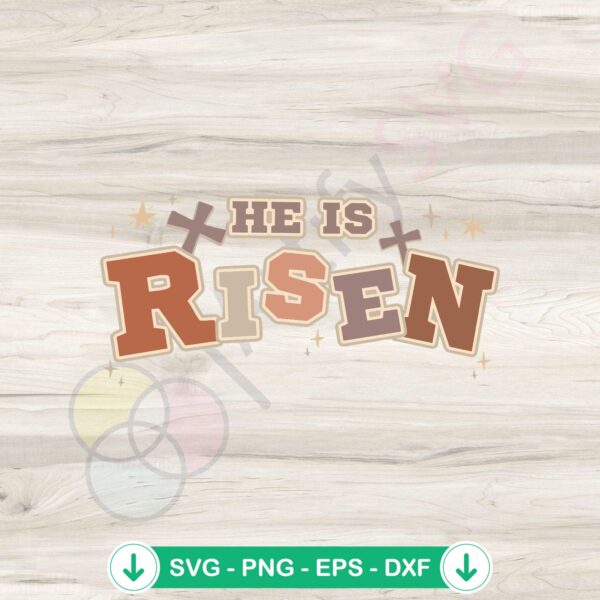 He Is Risen SVG file for Cricut cutting machine