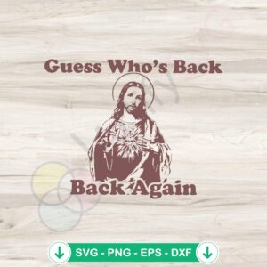 Funny Jesus Easter Day SVG cutting file for Cricut