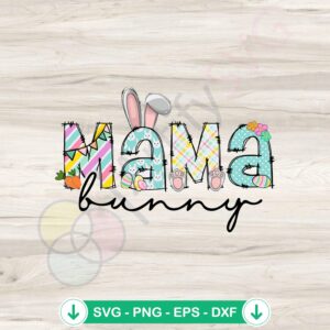 Easter Mama Bunny svg file for Cricut, cutting file for DIY