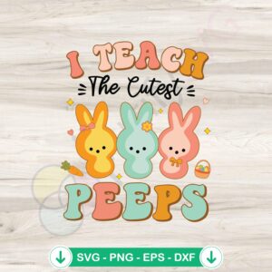 Funny Bunny Teacher SVG file for Cricut cutting machine