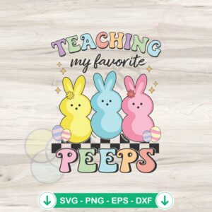 Teaching Bunny SVG file for Cricut cutting machine