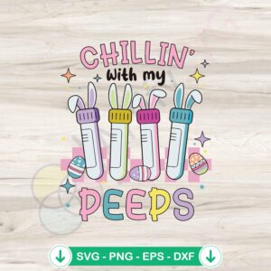 Easter Phlebotomist Nurse SVG file for cutting machines