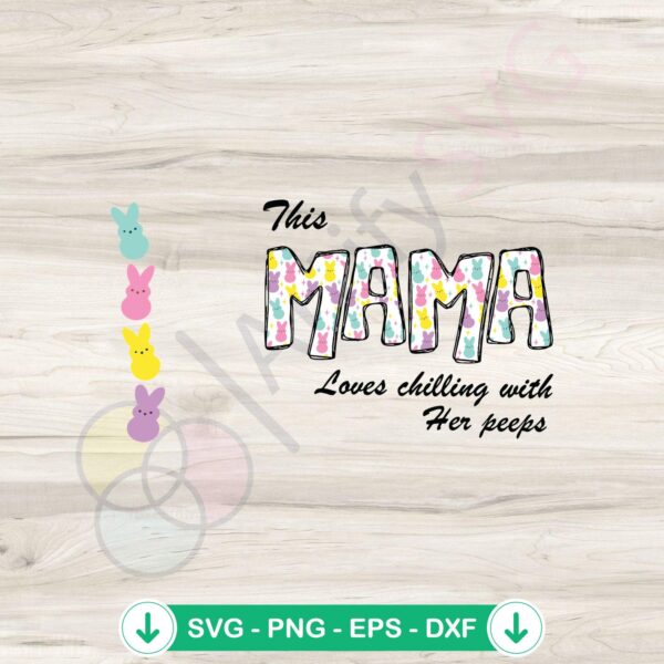 Chill with Your Peeps SVG file for Cricut and cutting file