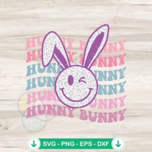 Hunny Bunny Happy Easter Bunny SVG file, cricut svg, cutting file