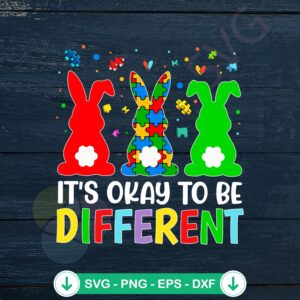 Happy Easter Autism Puzzle Bunny SVG file for cutting machine