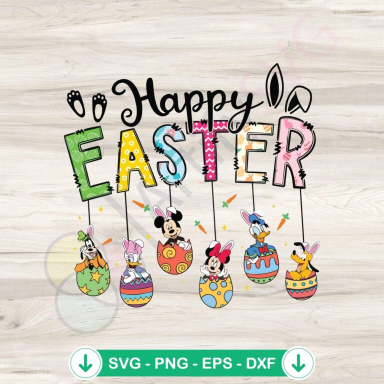 Easter Bunny Mickey Friend Disney Svg Instant Download - Happy Easter Day 2 Easter Bunny Mickey SVG file for cricut cutting machine