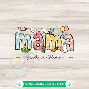 Happy Easter Mom svg file for Cricut cutting machine