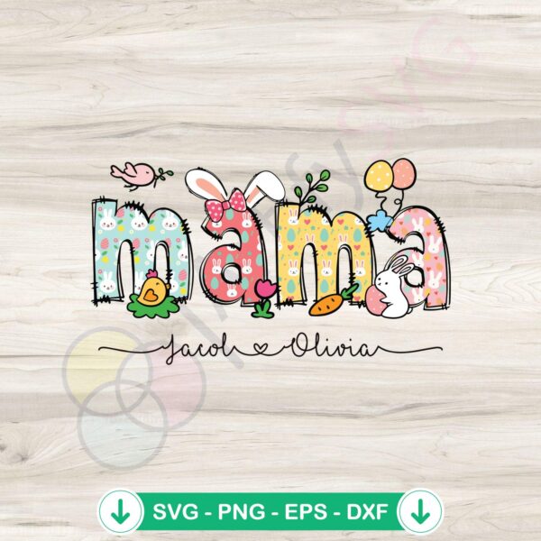 Happy Easter Mom svg file for Cricut cutting machine