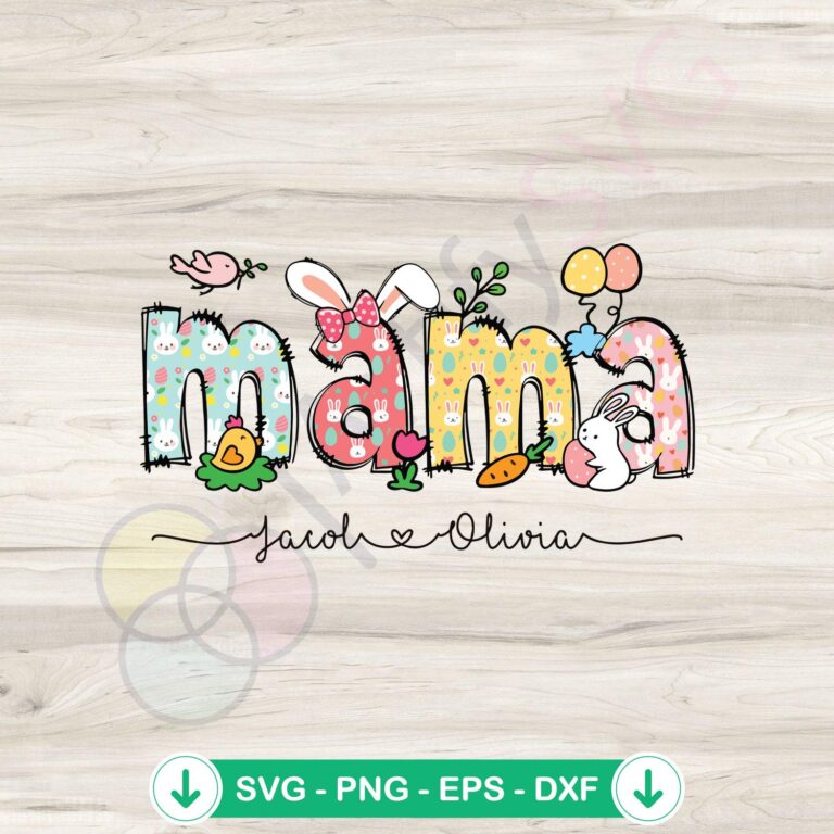 Happy Easter Mom SVG Graphic Designs Bundle - Easter Mama Collection 2 Happy Easter Mom svg file for Cricut cutting machine